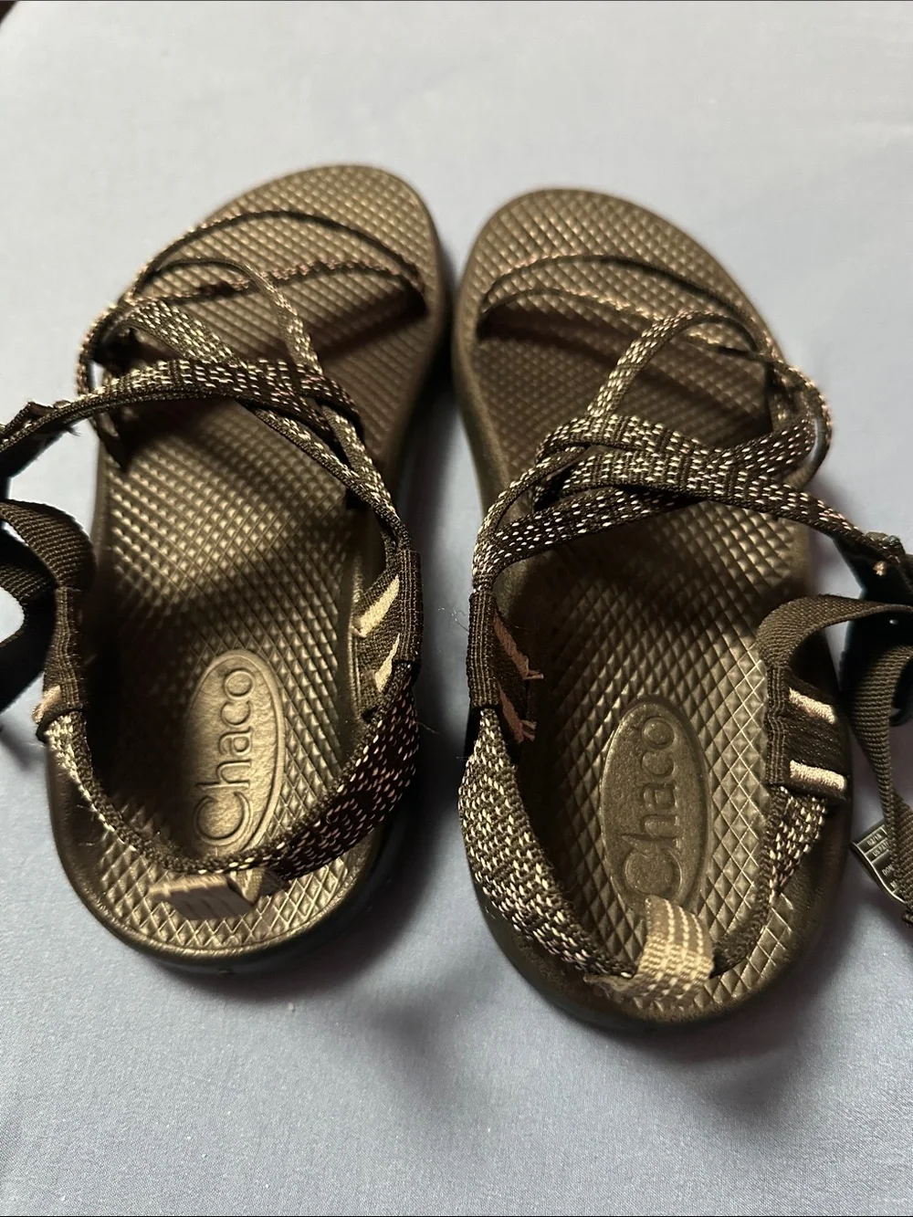 Chaco ZX2 Kids 6 Hugs & Kisses Sandals Fits Womens 7.5 8 Double Strap Toe Loop